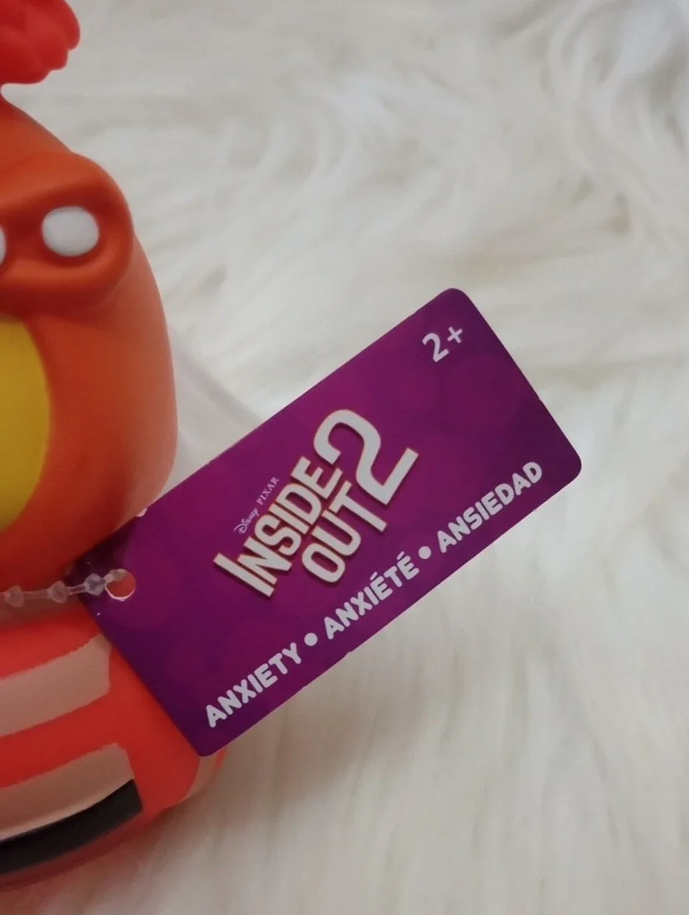 Disney Inside Out 2  Anxiety  Rubber Duck NWT.
